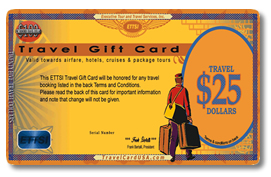 Travel Gift Card come in any denomination